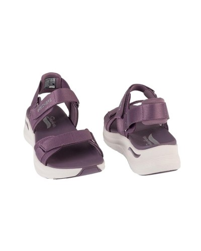 Mulher de sandália ajustável Skechers 119465 Arch Fit