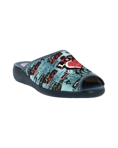 Zapatilla casa chinela mujer Alcalde 619-BO